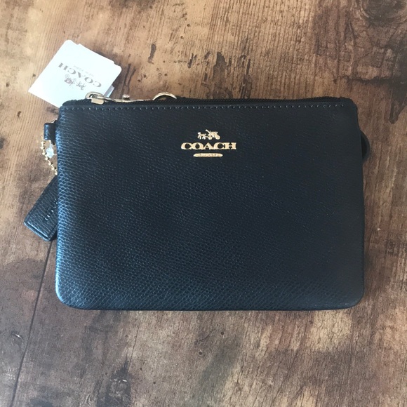 Coach Handbags - Coach Black Wristlet NWT